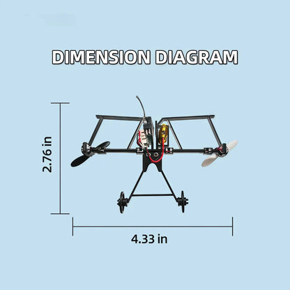 🔥 55% OFF LAST DAY 🔥 DIY RC Paper Airplane Kit - Smart Gyro-Stabilized Flying Toy ✈️