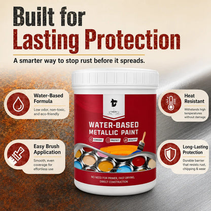 💥 50% OFF TODAY❗🛡️ Water-Based Rust Converter Paint for Metal | Brush-On Protective Coating