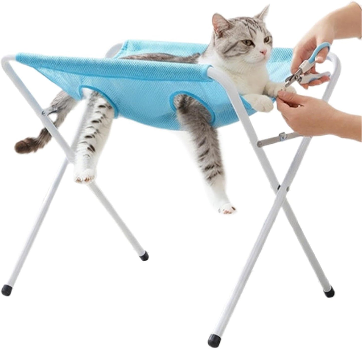 🐾 Pet Grooming Hammock Table – Home Nail Trimming & Care Station