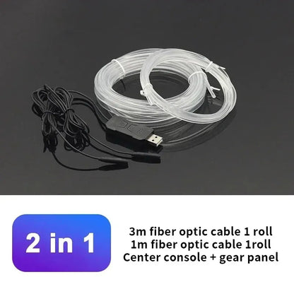 🚘 RGB Car Interior Ambient Light Strip – App, Remote & Music Sync Neon Kit ✨