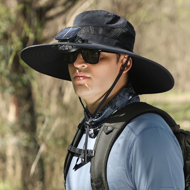 🔥Summer Hot Sale 49% OFF⚡2026 New Ultralight Solar Fan Sun Hat🎁Lighter Than a Baseball!⚾