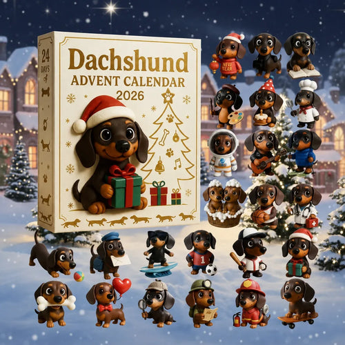 🎄 50% OFF 2026 Dachshund Advent Calendar 🐾 24 Days of Wiener Dog Christmas Surprises
