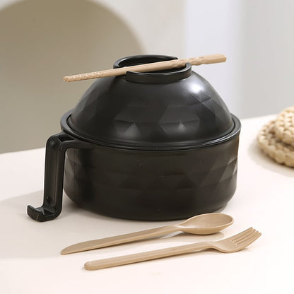 🍜 Microwavable Wheat Straw Ramen Bowl Set With Utensils 🥢