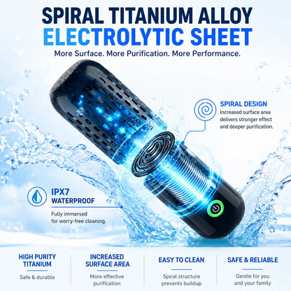 🥦 Portable Electrolysis Produce Cleaner – 10-Min Fruit & Veggie Wash