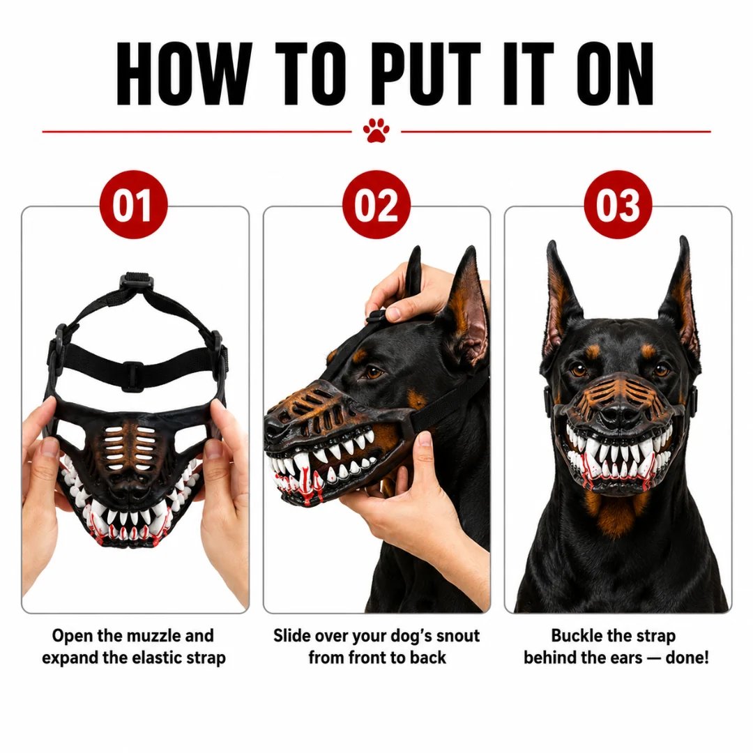 🎃 EARLY HALLOWEEN 50% OFF🔥🐶Hell Hound Monster Muzzle👿