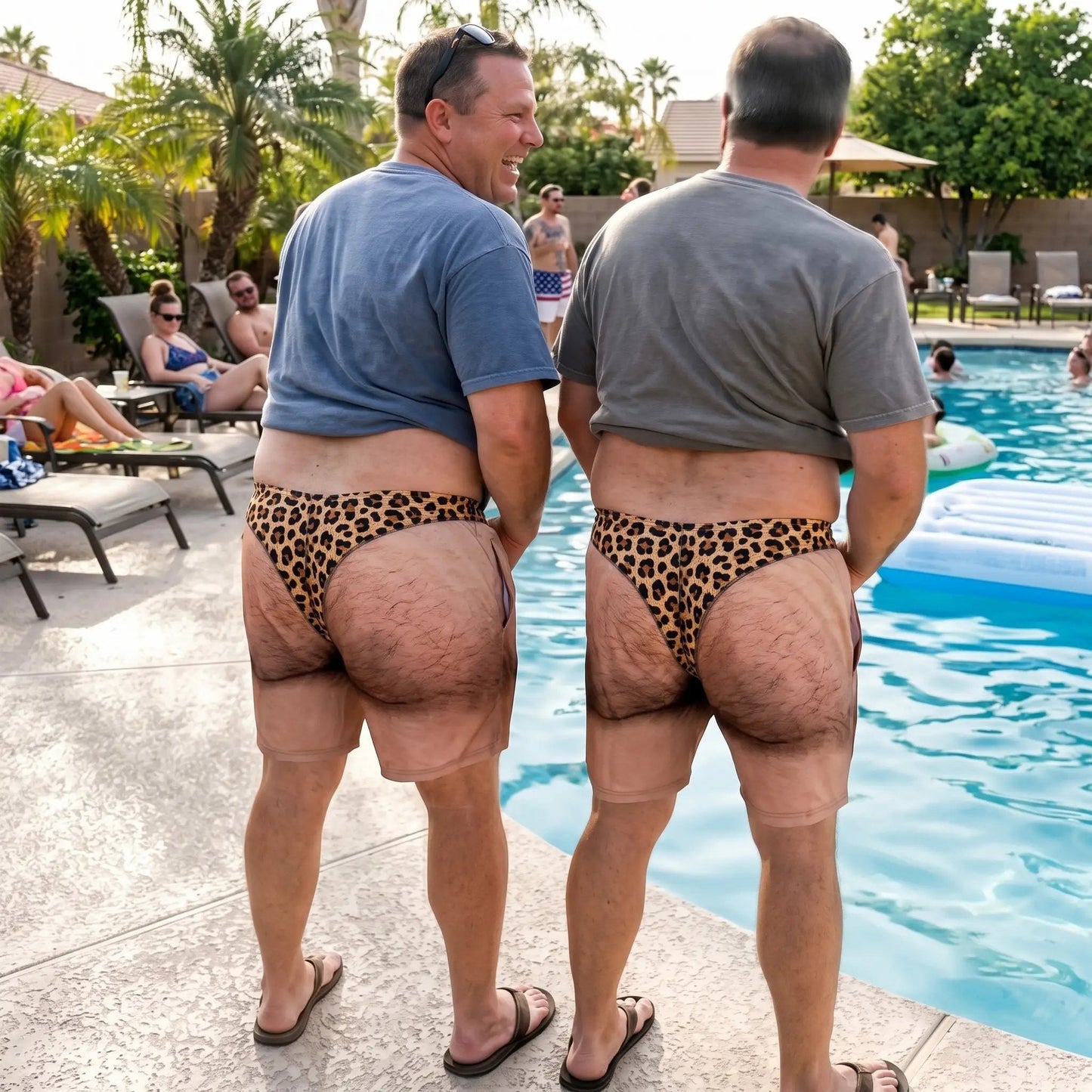 😂 Novelty Prank Swim Trunks – Funny Quick-Dry Beach Shorts