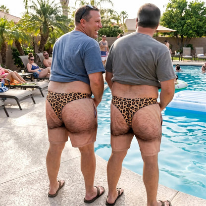 😂 Novelty Prank Swim Trunks – Funny Quick-Dry Beach Shorts