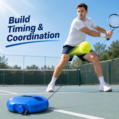 🎾 Solo Tennis Trainer With Round Base