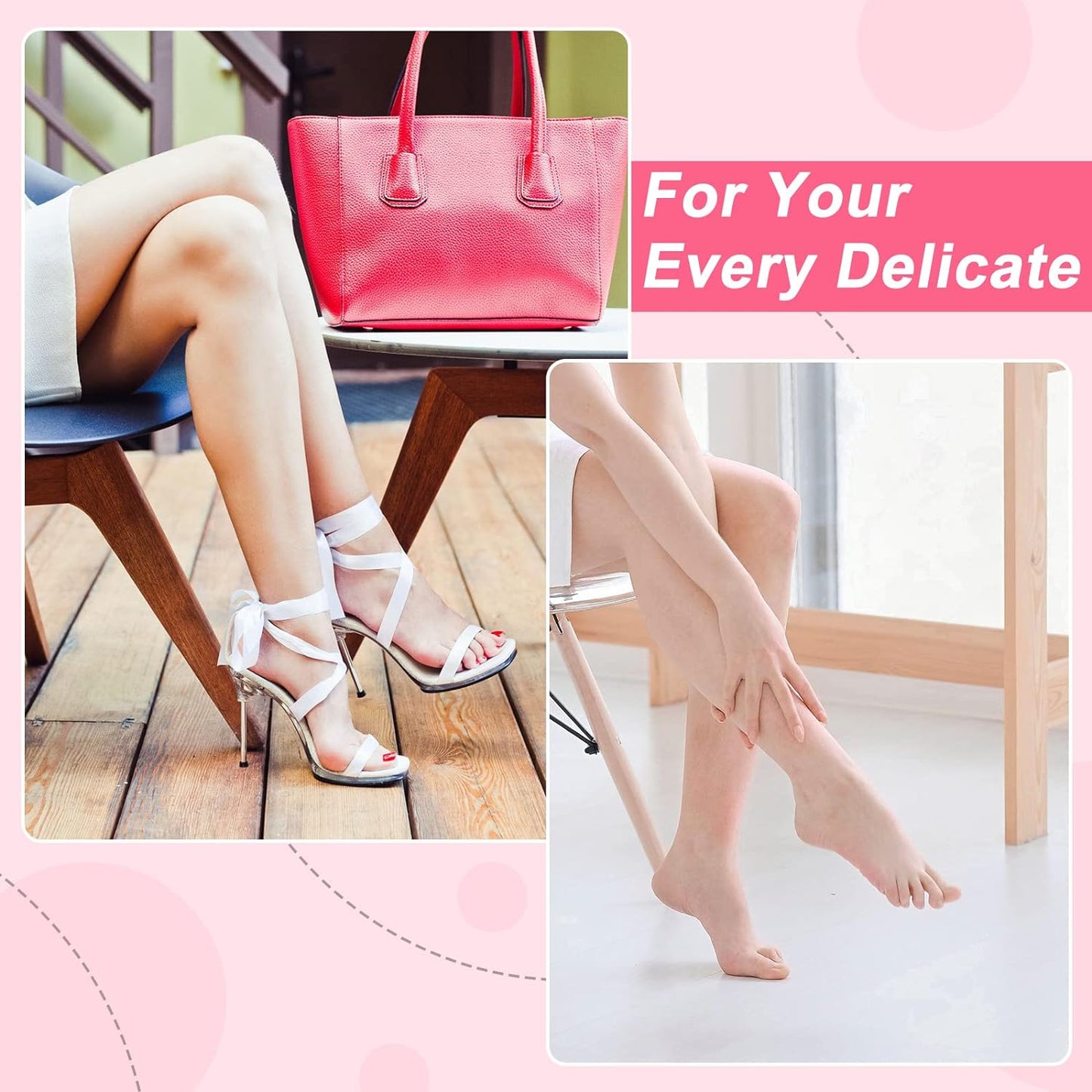 💗3-Pack Reusable Moisturizing Silicone Foot Mask Socks