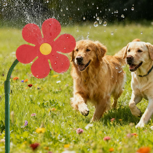 💦Crazy Dancing Daisy Garden Sprinkler Toy for Lawn Irrigation & Dog Fun 🌻💦