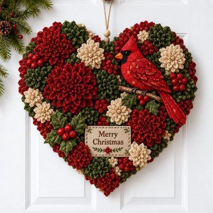 🎄 Handmade Layered Fabric Christmas Flower Door Hanging DIY Craft Kit 🎀(📦Buy 3 Free Shipping)