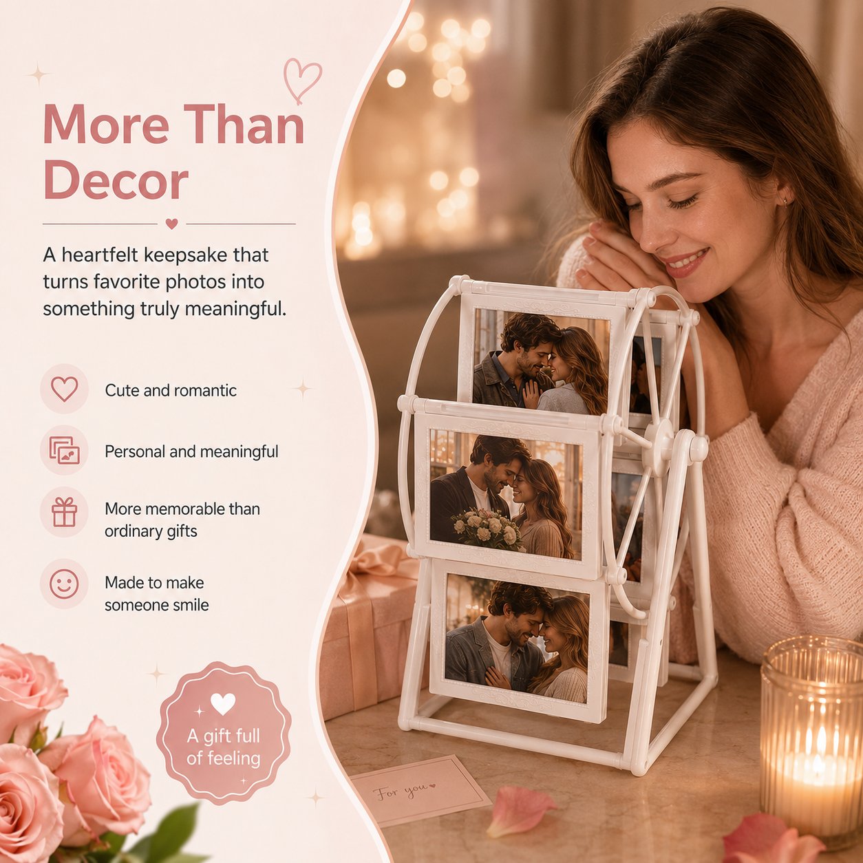 🎡 Rotating Ferris Wheel Photo Frame-Buy2 Get Free Shipping