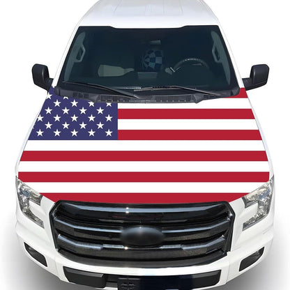 🎉4th Of July Flash Sale 65K+🔥American Car Hood Flag🦅No Glue No Tools🚗 Install in 1 Minute