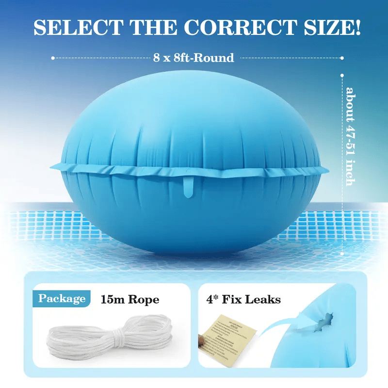 ❄️ Heavy-Duty Winter Pool Air Pillow - 0.6mm Thick Ice Pressure Buffer 🏊