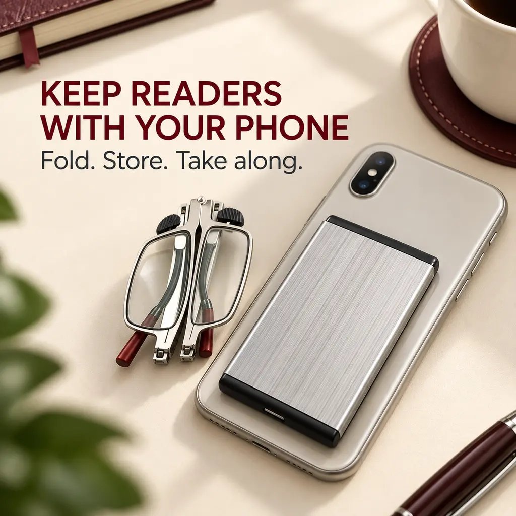 👓 Pocket-Sized Reading Glasses – Foldable, Compact & Easy to Carry