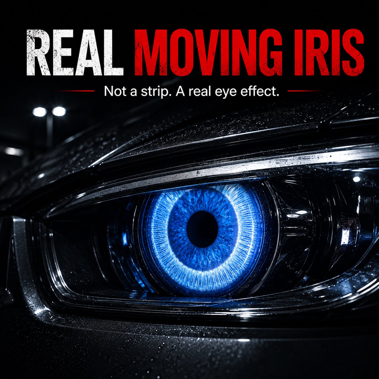 👁️ Demon Eye RGB Headlight Kit – Animated Iris Car Lighting Upgrade