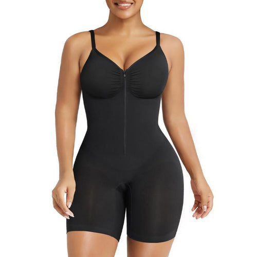 Shapewear for Women Tummy Control Bodysuits Zip-Up Comfort Ultra Stretch Fabric Customizable Fit Breathable Mesh Design Comfortable Fit