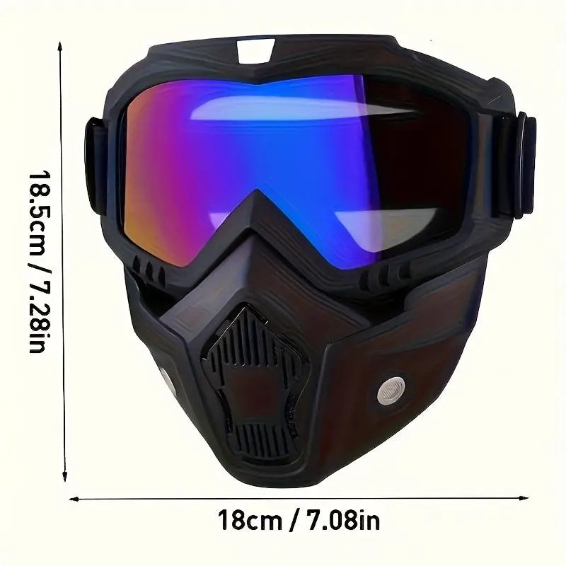 Detachable Full Face Goggle Mask