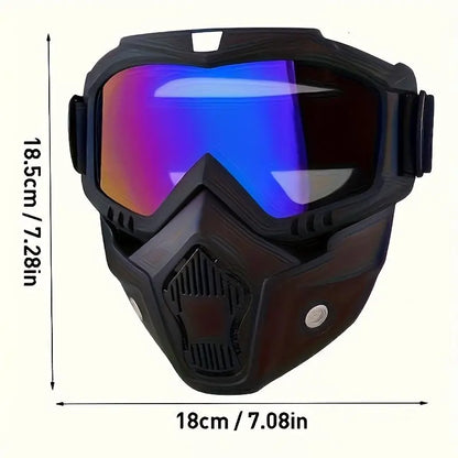 Detachable Full Face Goggle Mask