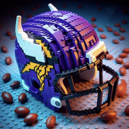 🏈 Football Helmet Building Blocks – 300+ Piece Collectible Model Kit 🎁
