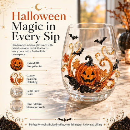 🎃 3D Halloween Glassware Set – Spooky Sips & Party Vibes