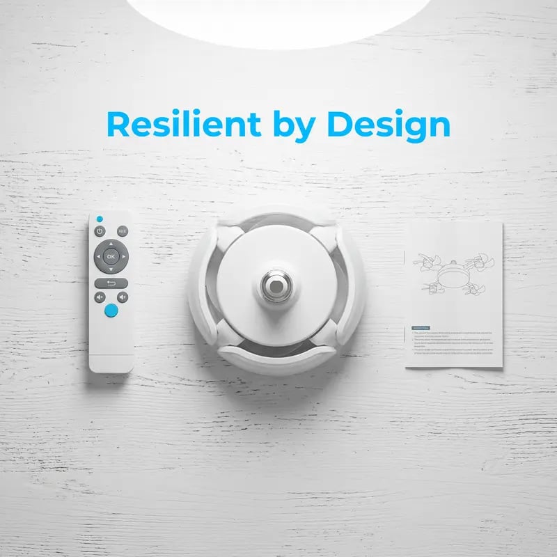 💥 55% OFF | Last Day ⏰ 🌬️ 2-in-1 Silent Ceiling Fan Light – Remote Control LED Fan with Foldable Blades & Timer 💡