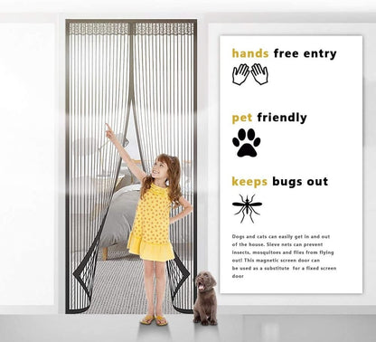 🔥2026 HOT SALE🏠🔥Breathable Mesh Curtain with Hands-Free Magnetic Closure