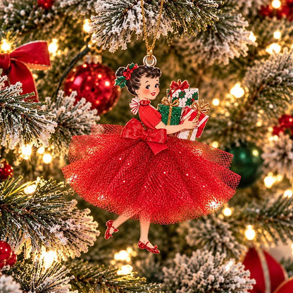 Vintage Christmas Lady Ornaments – 1950s-Inspired Holiday Charm 🎄
