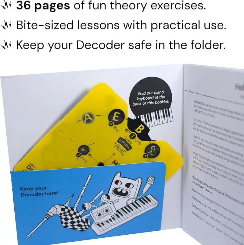 🔥Last Day 49% OFF - 🎵Circle of Fifths Music Theory Decoder Set