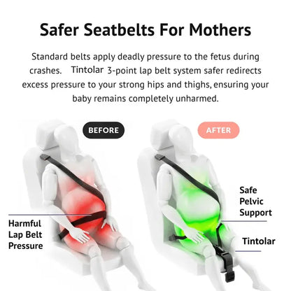 🤰 Pregnancy Seat Belt Adjuster | Ultimate Comfort Car Safety Support for Expecting Moms 🚗✨