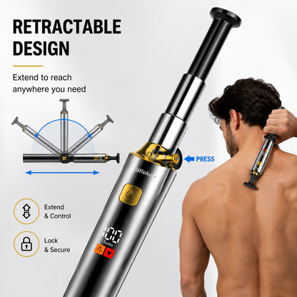 New Retractable Trimmer for Men: Body Hair and Nose Hair Trimmer, Electric Shaver, and Hair Clipper