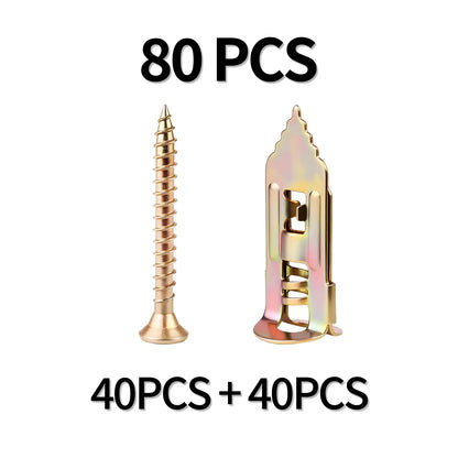 SOPAMI 80pcs Heavy Duty Self-Drilling Wall Anchor Kit