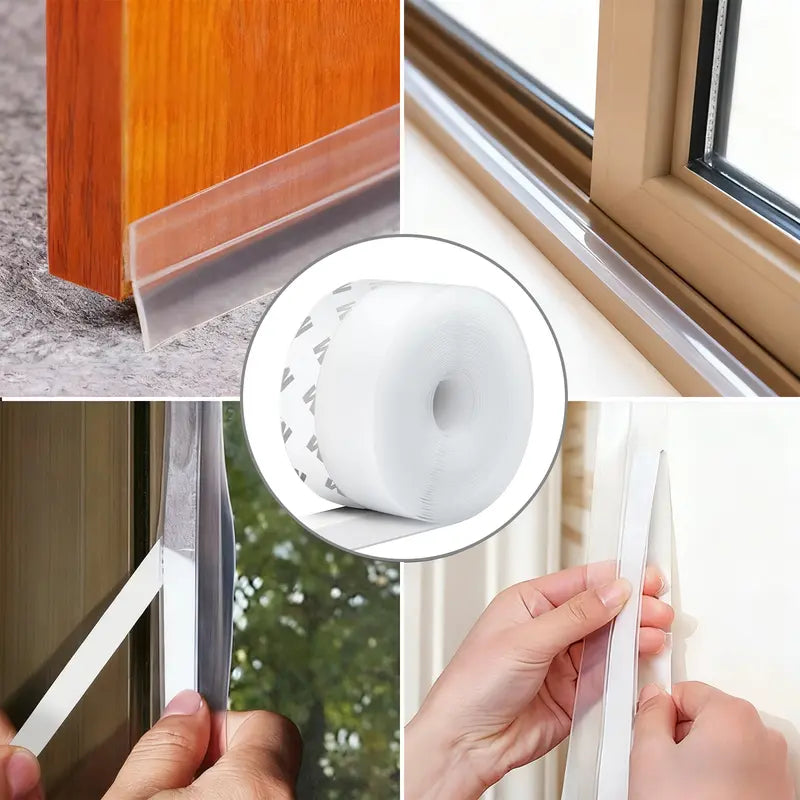 🚪 Flexible Weather Stripping Door & Window Seal Tape (16.4 Ft) – Draft & Noise Stopper 🔇