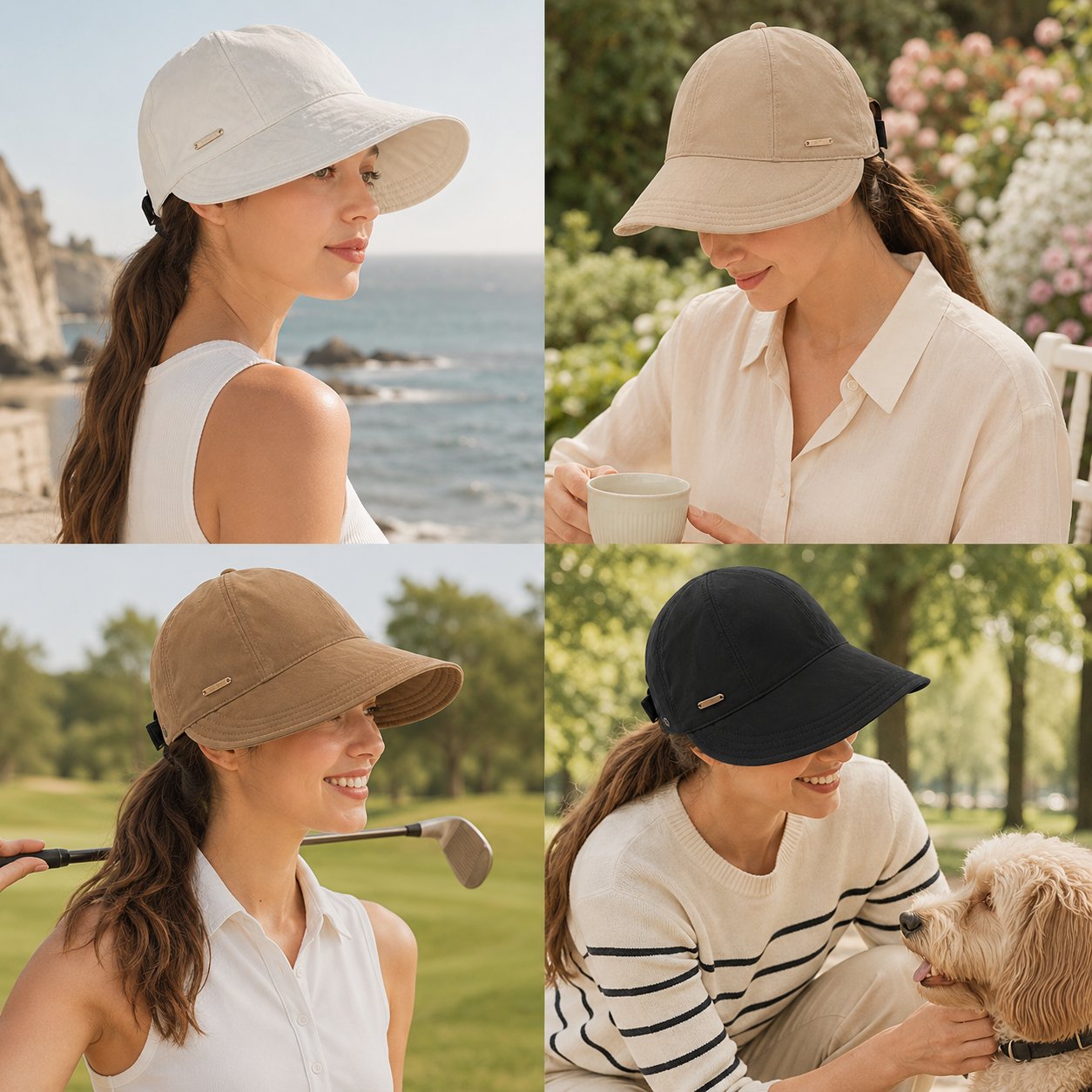 ☀️Last Day 50% OFF✨Stay Shaded & Comfortable on Sunny Days - Ponytail-Friendly Wide Brim Sun Hat🧢