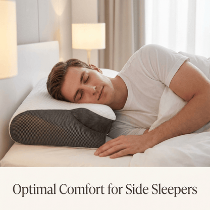 😴 Ergonomic Cervical Memory Foam Neck Pillow for Side, Back & Stomach Sleepers 🌙