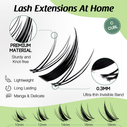 🔥LAST DAY 55% OFF🔥Invisible Lash Kit - 24H Waterproof & Natural Look