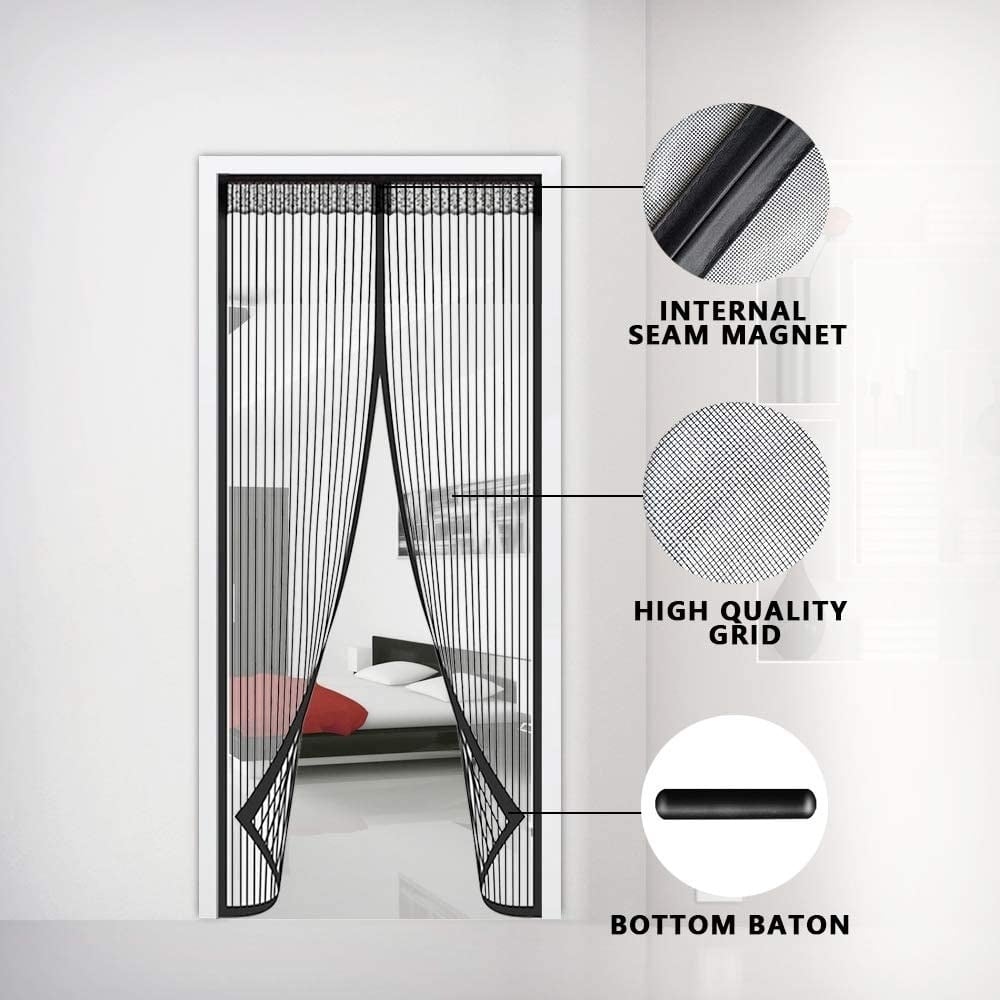 🔥2026 HOT SALE🏠🔥Breathable Mesh Curtain with Hands-Free Magnetic Closure