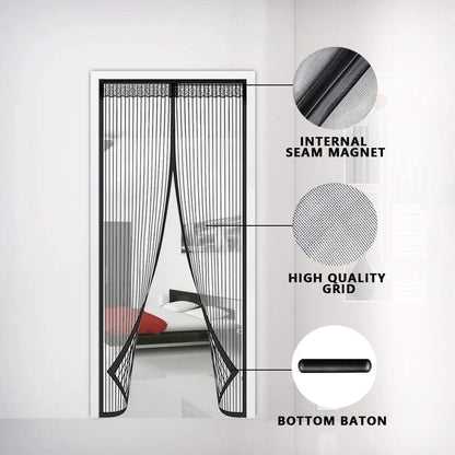 🔥2026 HOT SALE🏠🔥Breathable Mesh Curtain with Hands-Free Magnetic Closure
