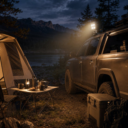 🏕️ Omni-Directional Magnetic LED Pod Light - 360° Off-Road & Camping Work Light 💡