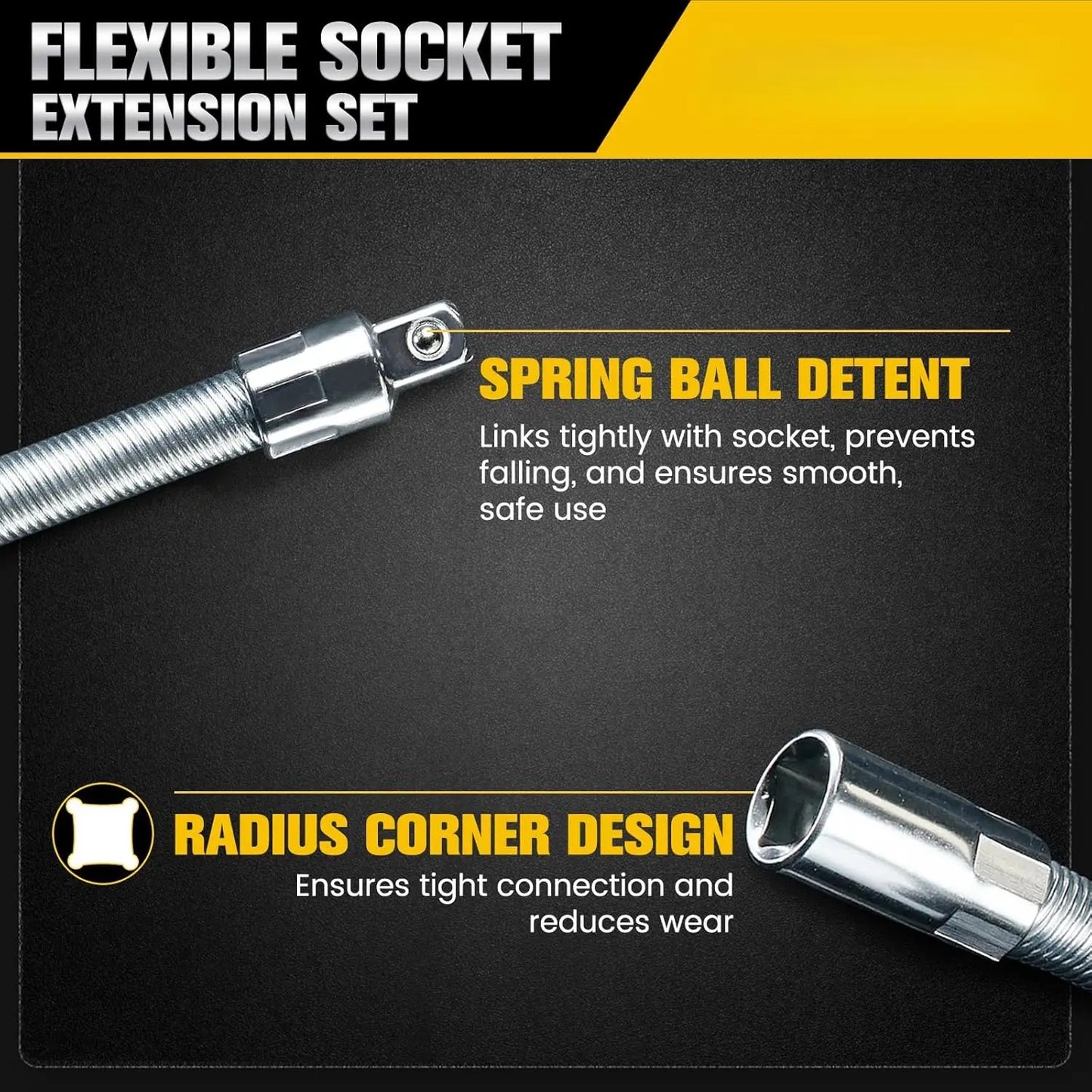 🚗50% OFF TODAY🔧 Flexible Shaft Socket Tool for Tight Spaces⚡Bends Twists & Reaches Anywhere