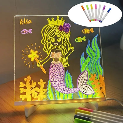 ⏳LAST DAY SALE 49% OFF !! 🎨LED Note Board🎁Buy 1 Get 7 Colour Pens For Free