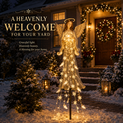 🎁 Today Only: Get 49% Off👼 Angel Blessing Fountain™ Solar Cascading Christmas Garden Light ✨