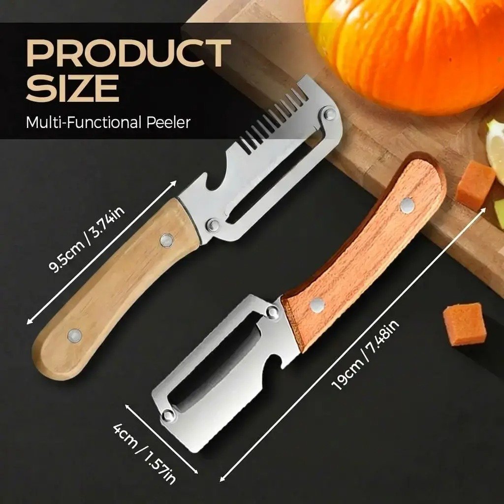 2-PACK Multi-Functional Vegetable Peeler for Kitchen