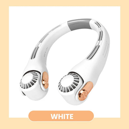 🥳2026 HOT SALE🥳💞50K+ SOLD!🍃 Neck Air Conditioner Fan – Ultra‐quiet, 360° rotating, 3 speeds. Hands‐free cooling, long battery. Summer essential! 😎🌬️