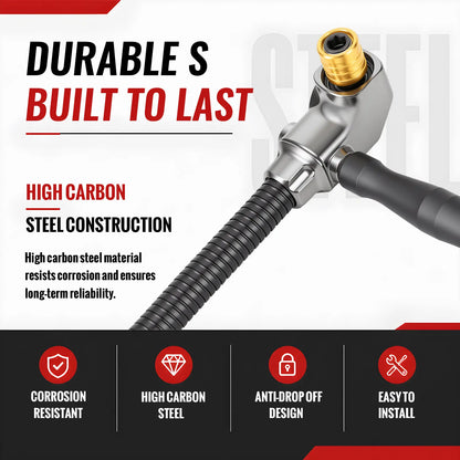 🔧 50% OFF Flexible Shaft Right Angle Drill Adapter Kit ⚡ For Tight Spaces