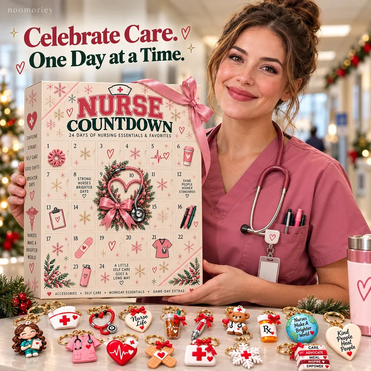 🎁 Nurse Advent - 24 Days of Surprises! One Door A Day, Different Design for Every Day