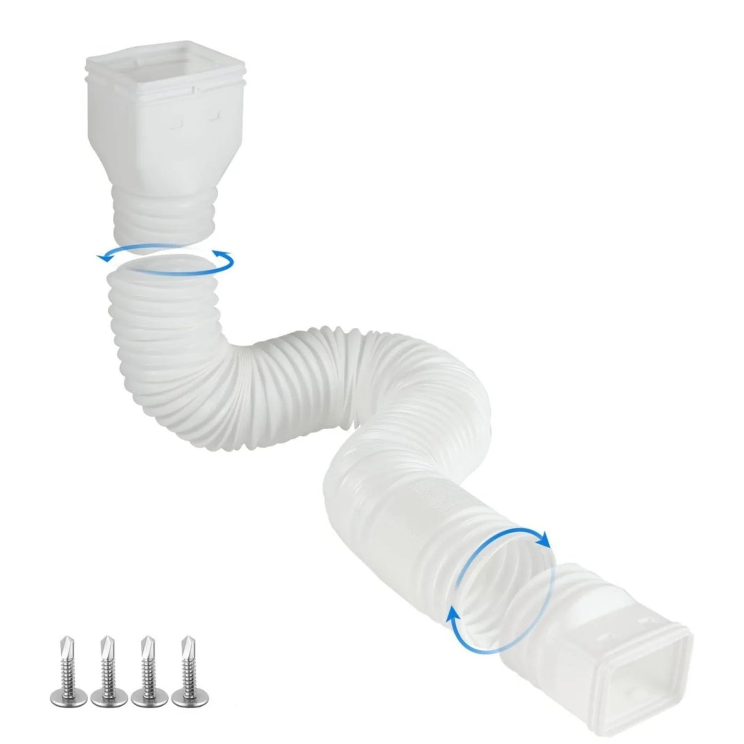 🌧️ Flexible Downspout Extension Kit – 22–63in Rainwater Drainage Pipe