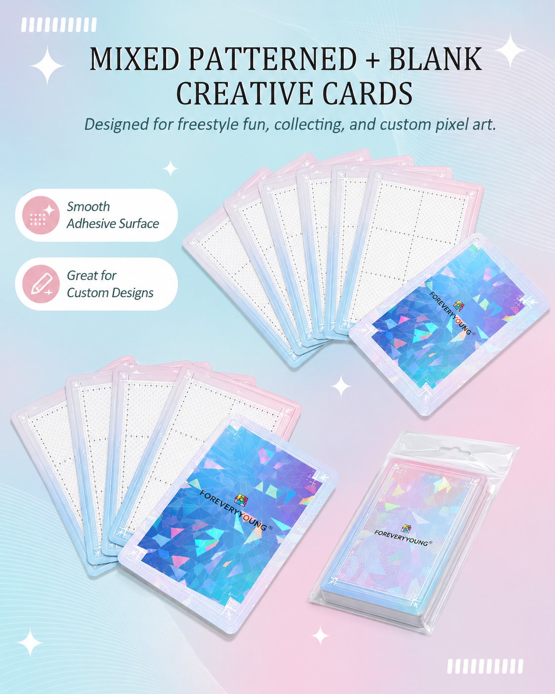 💎 Freestyle Mini Diamond Art Cards – 30PCS Cute Pixel DIY Craft Collection ✨