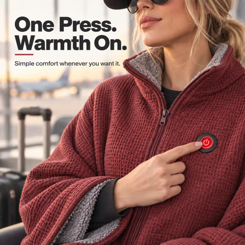 🛋️ Wearable Heated Blanket for Cozy Couch & Desk Comfort 🔥