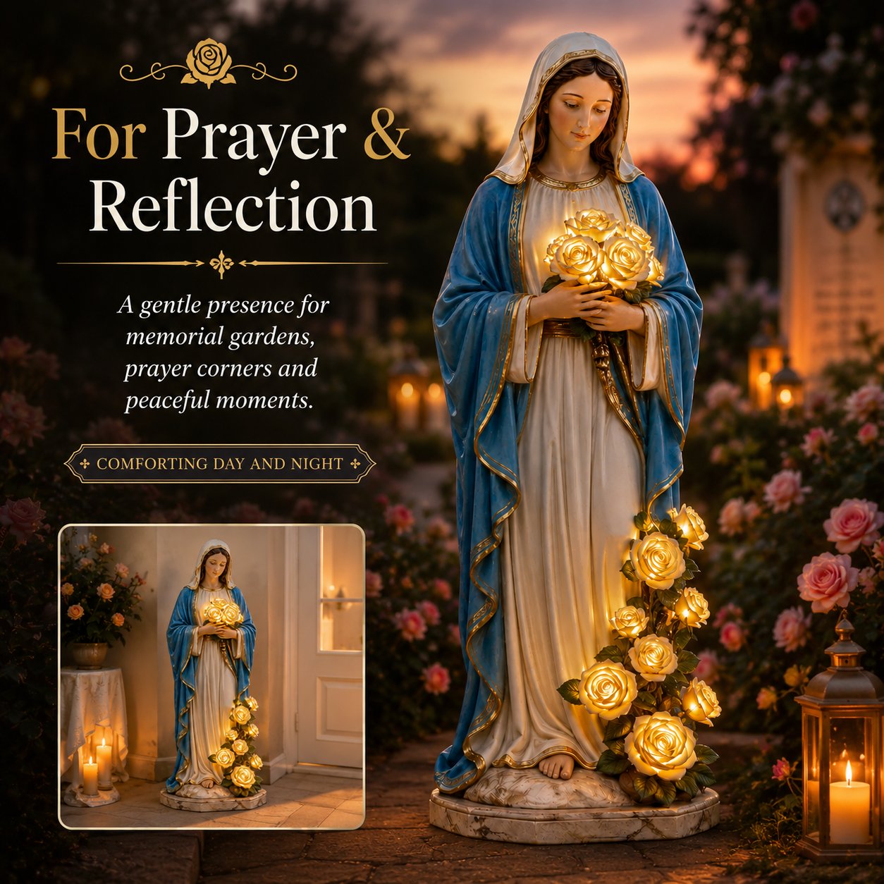 💗 Virgin Mary Garden Light